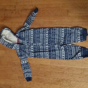 Carter's Fleece Button Up Jumpsuit